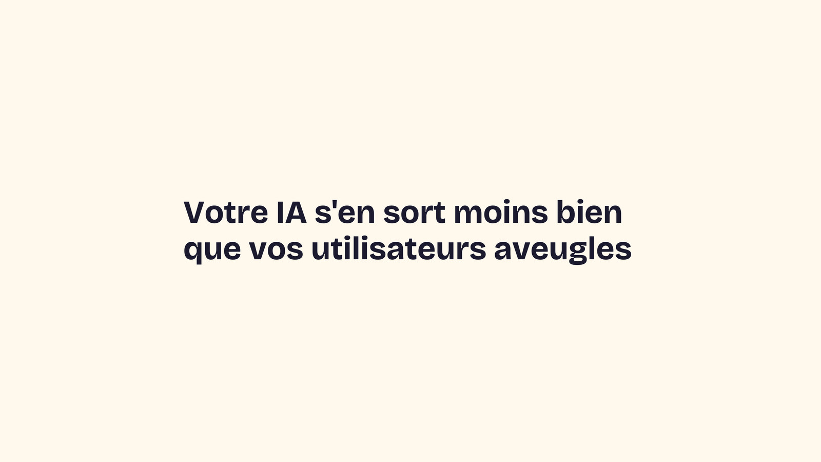 Slide 21&nbsp;: Le titre du talk. Son texte suit.