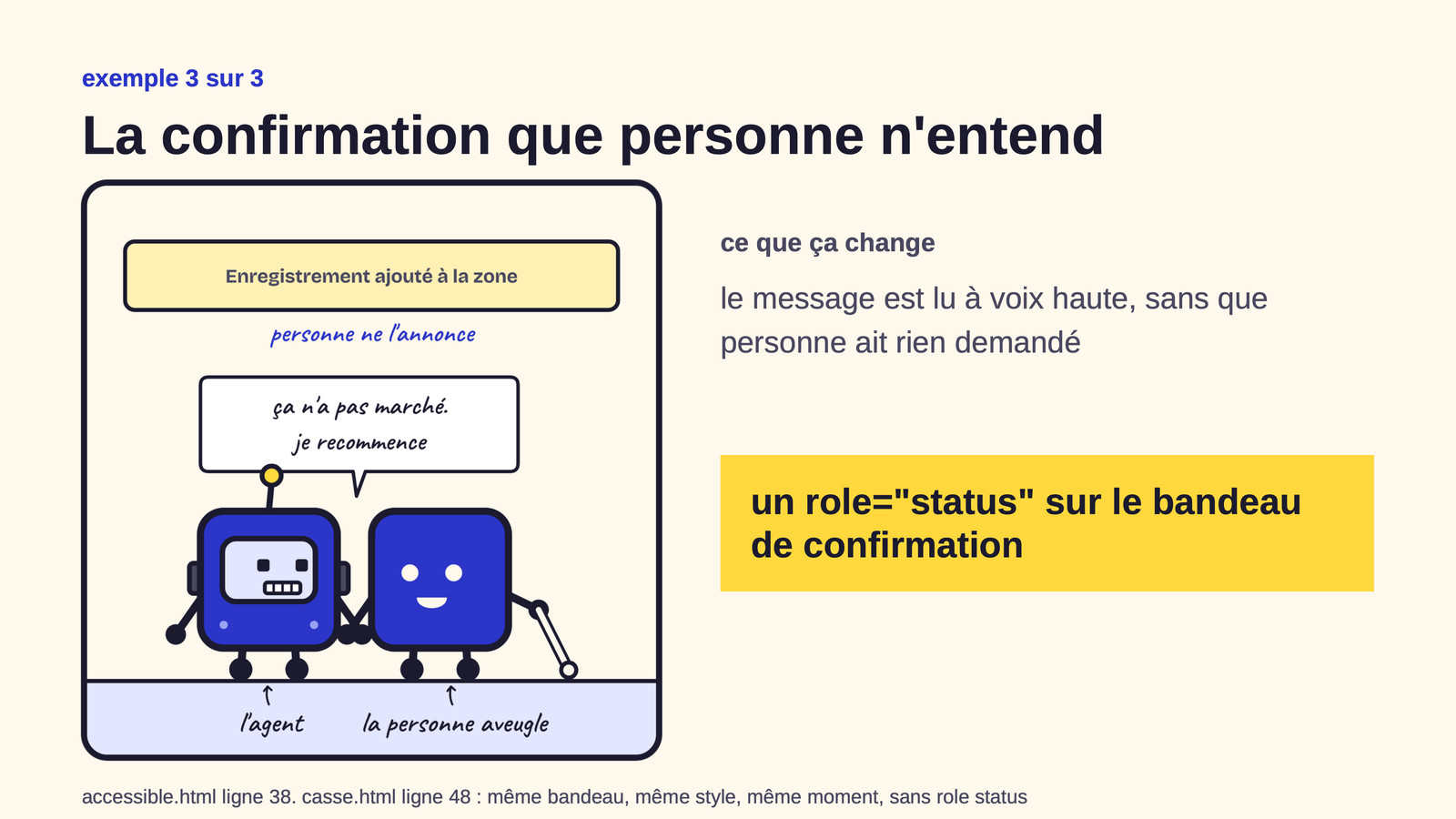 Slide 36&nbsp;: La confirmation que personne n’entend. Son texte suit.