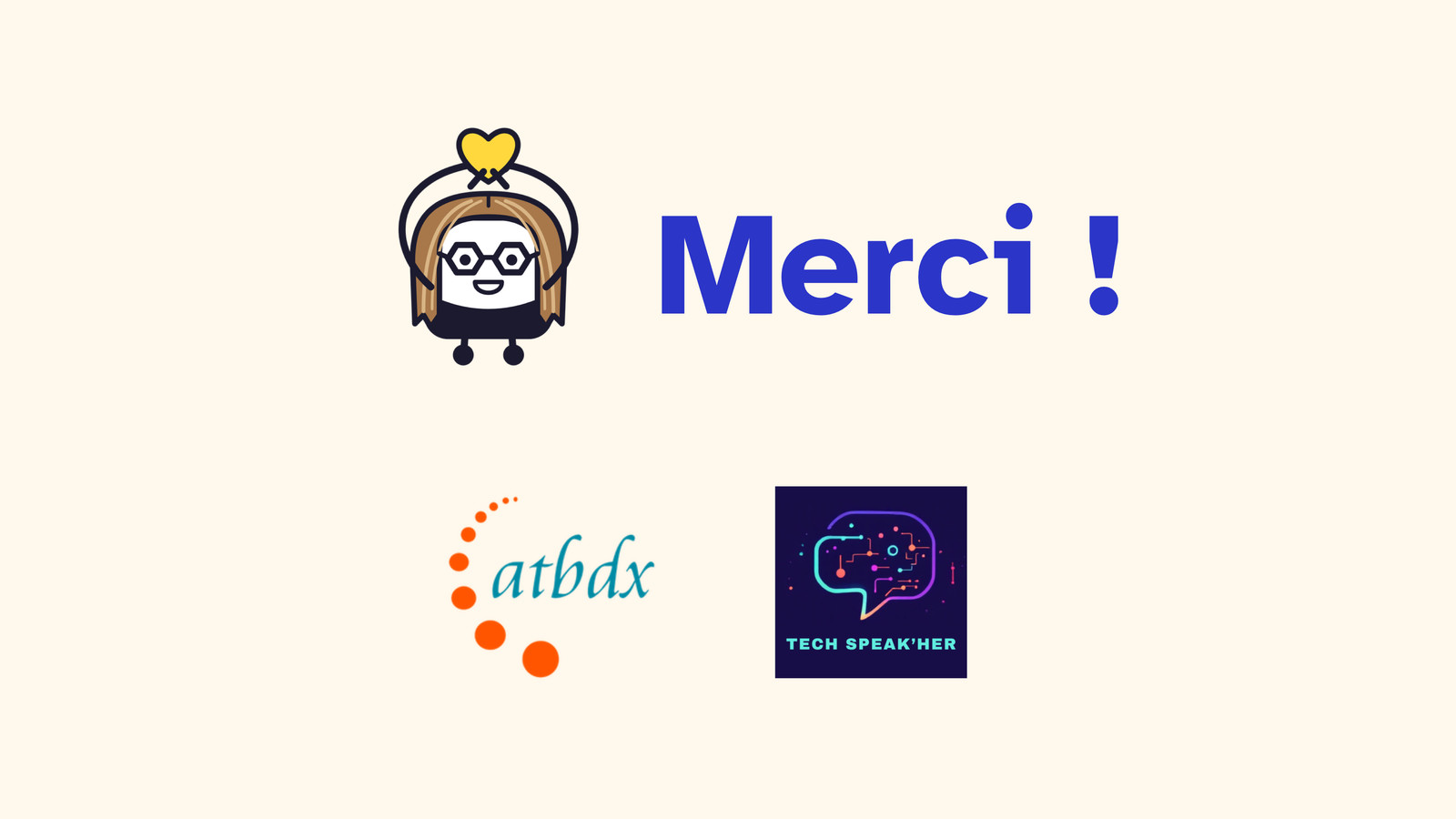 Slide 46&nbsp;: Merci&nbsp;!. Son texte suit.