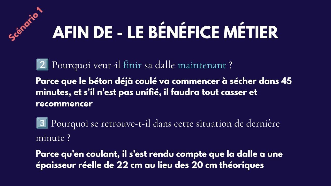 Slide 17&nbsp;: Scénario&nbsp;1&nbsp;: pourquoi 2 et 3. Son texte suit.