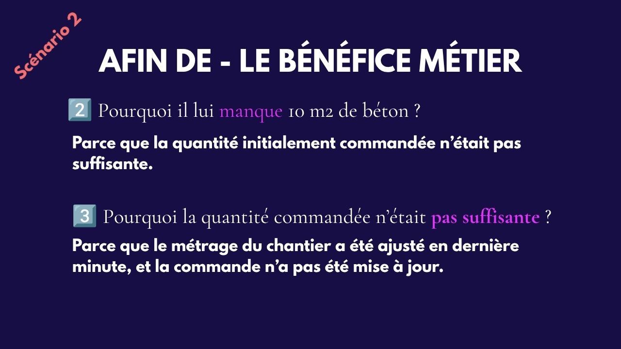 Slide 19&nbsp;: Scénario&nbsp;2&nbsp;: pourquoi 2 et 3. Son texte suit.