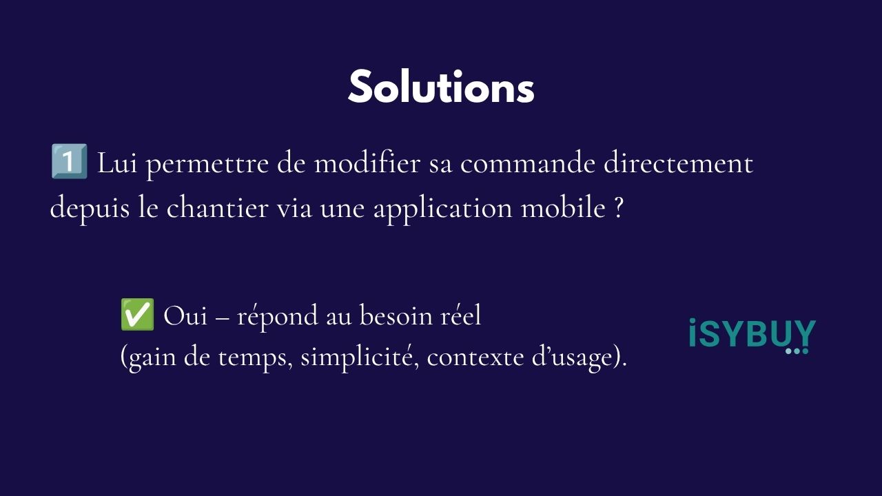 Slide 23&nbsp;: Solution&nbsp;1. Son texte suit.