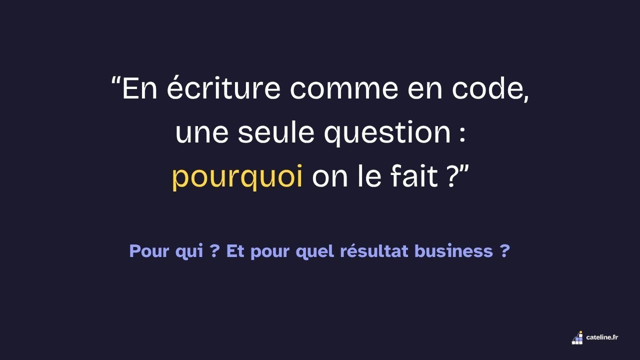 Slide 6&nbsp;: Pourquoi on le fait&nbsp;?. Son texte suit.