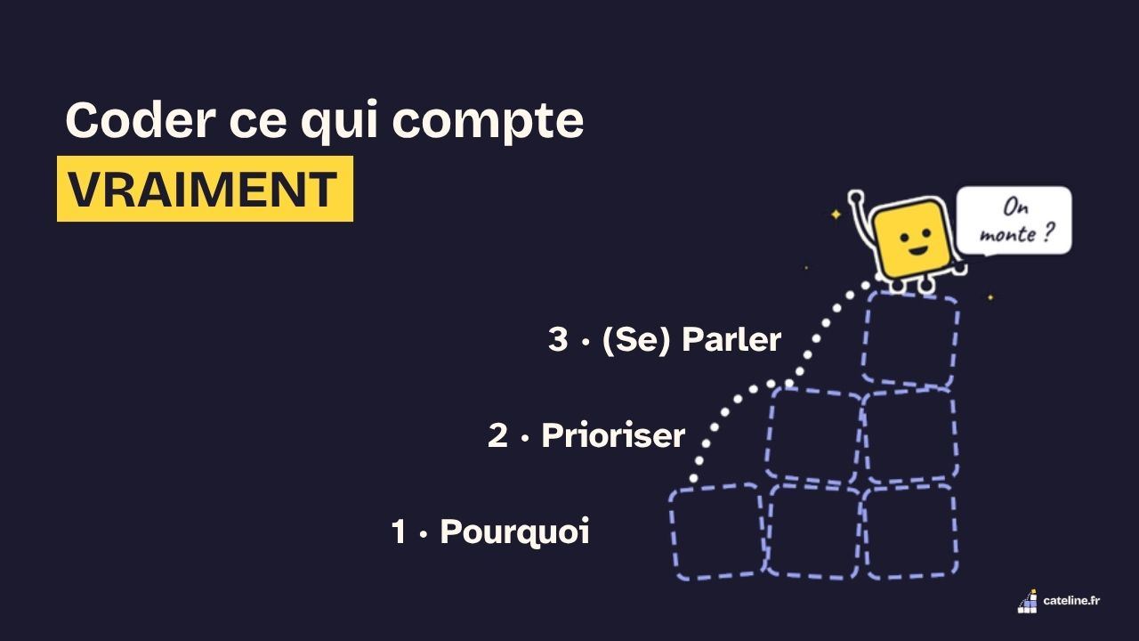 Slide 8&nbsp;: Coder ce qui compte vraiment. Son texte suit.