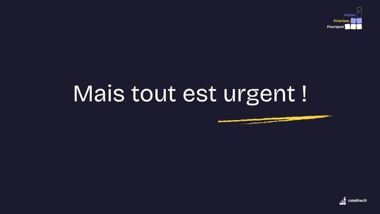 Slide 23&nbsp;: Mais tout est urgent&nbsp;!. Son texte suit.